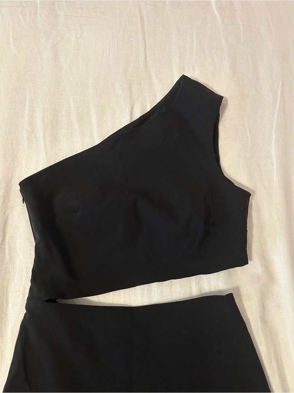 Paloma Wool Dell’arte Dress Black One-Shoulder Cutout Sz 34 (XS) - Picture 3 of 9